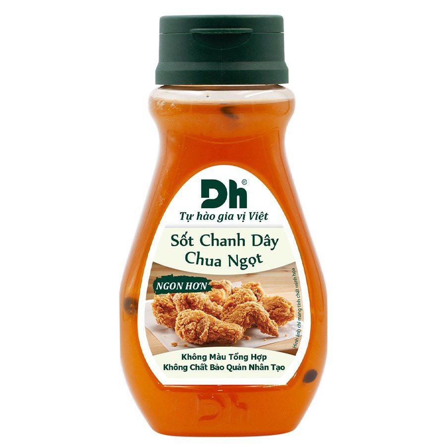 Sốt chanh dây chua ngọt Dh Foods chai 200g - Sốt chấm thịt heo, gà