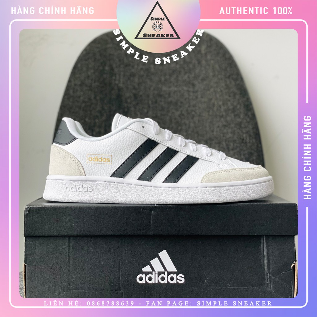 Giày Adidas Nam Chính Hãng 🔴FREESHIP🔴 Giày Thể Thao Sneaker - Adidas Grand Court SE Orbit Grey Chuẩn Auth