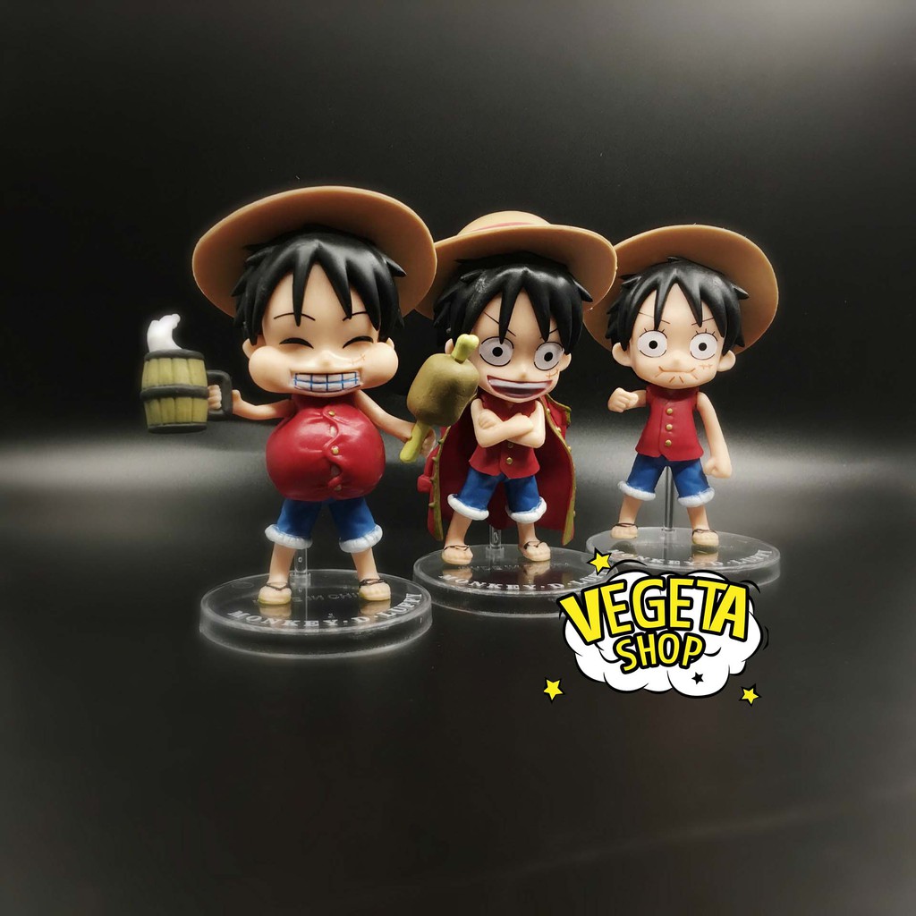 Mô hình One Piece - Luffy mũ rơm - Mẫu 3 nhân vật Luffy - Cao 12cm - Bán lẻ