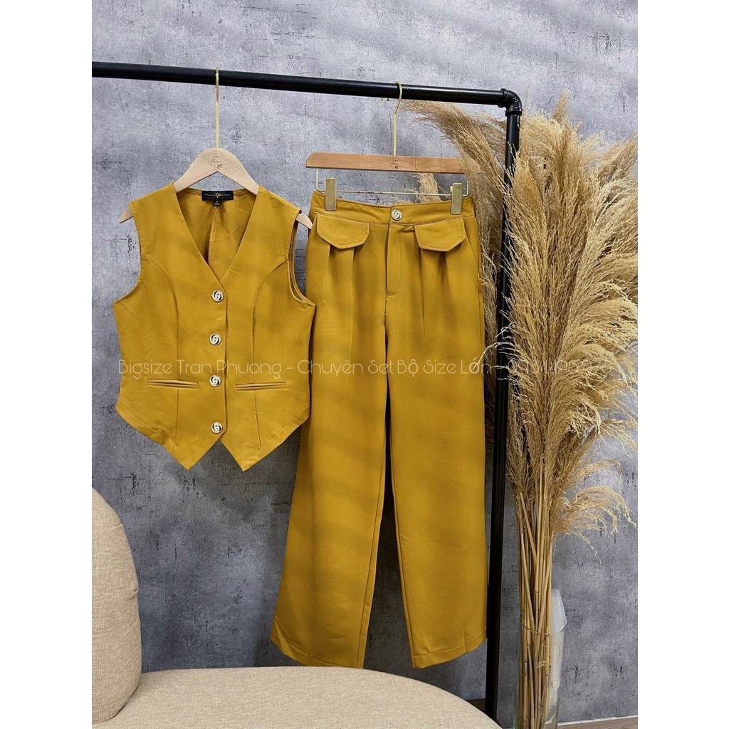 Set Vest Ghilê Quần Dài Suông