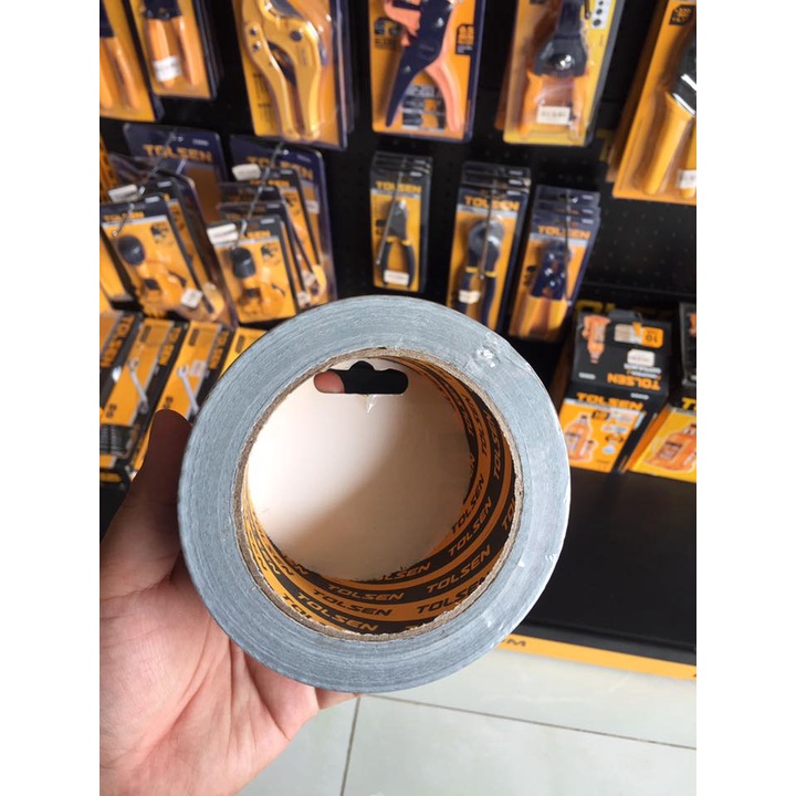 BĂNG KEO VẢI DUCT TAPE - SIÊU DÍNH 25m, 50m TOLSEN 50281, 50282 - HÀNH CHÍNH HÃNG