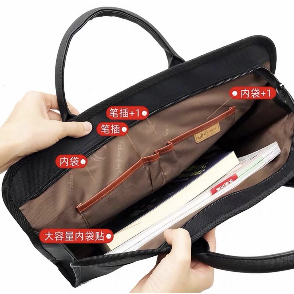 Túi xách Canvas chống thấm nước in LOGO thời trang công sở | BigBuy360 - bigbuy360.vn