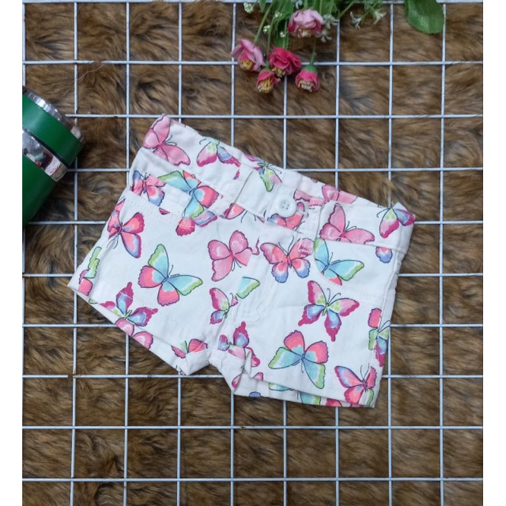 Quần short kaki thun có tăng đơ cho bé gái size nhí