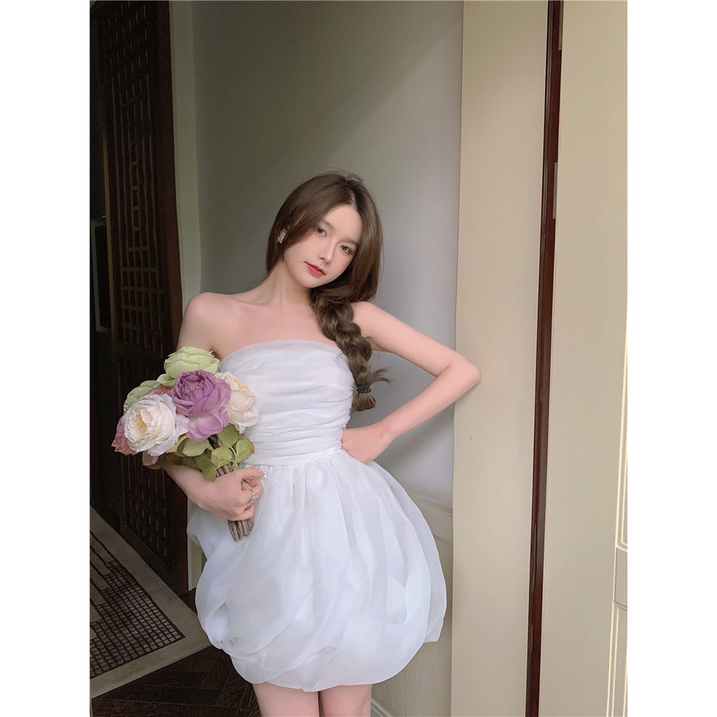 Đầm ngắn dáng phồng thiết kế thời trang xinh xắn dành cho nữ