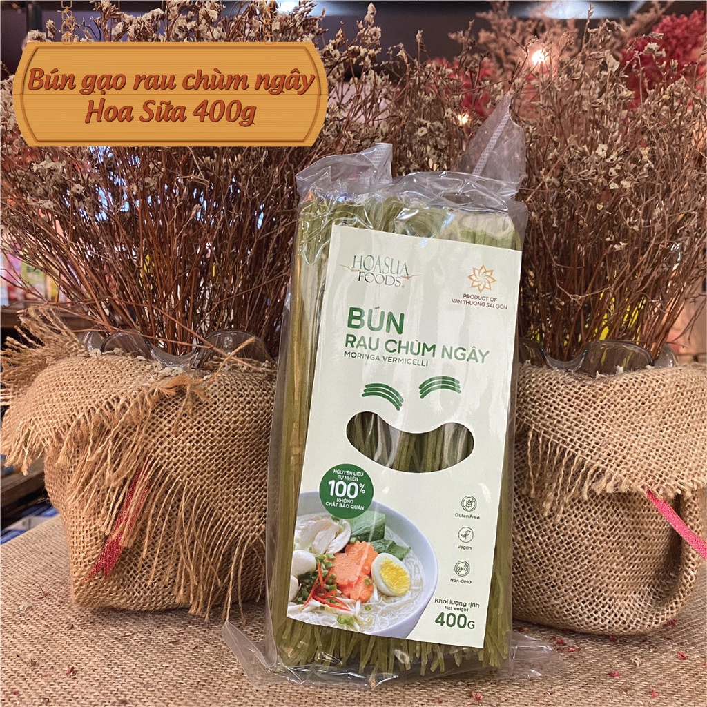 Bún gạo trắng/ gạo lứt/ rau chùm ngây Hoa Sữa 400g