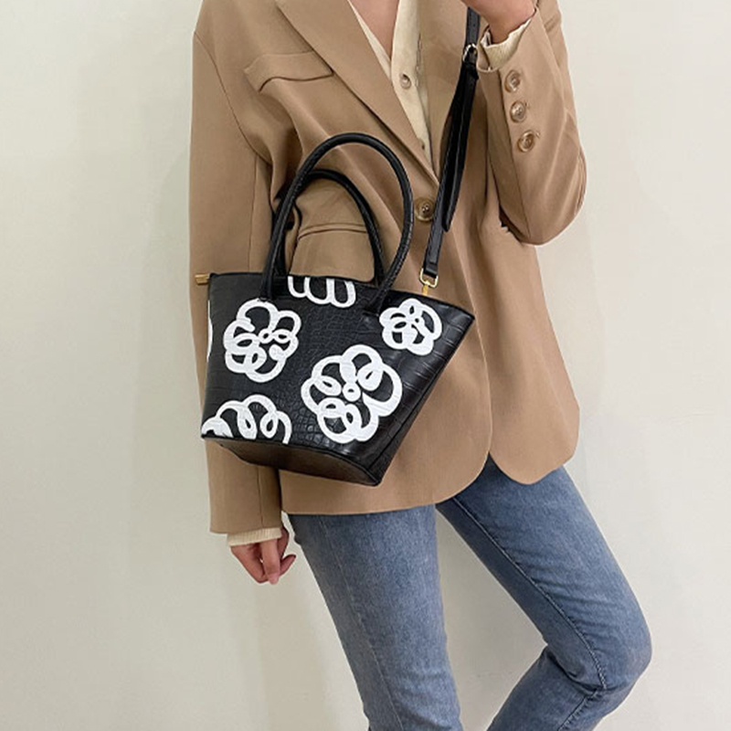 Túi Xách Tay Nữ In Hoa Thời Trang Hàn Quốc