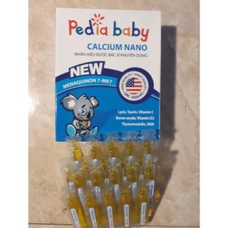 Pediababy bổ sung canxi giúp phát triển chiều cao hiệu quả cho bé hộp 20 ống