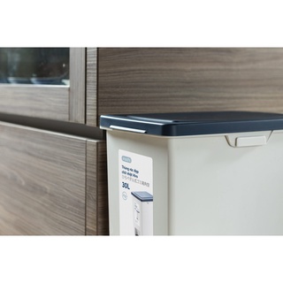Thùng rác đạp chữ nhật Hiro 30L