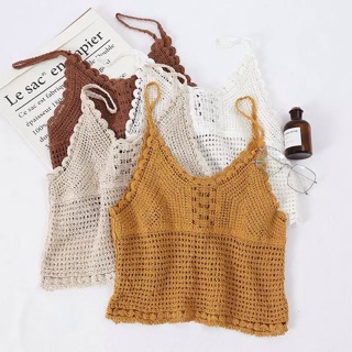 Croptop len đan mùa hè đi biển (HÀNG ORDER)