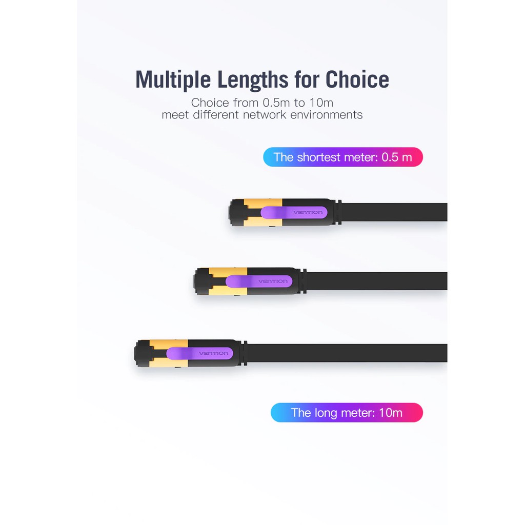 Dây cáp mạng Ethernet nối dài cổng RJ45 sang mạng LAN 0.5M-10M sử dụng tiện lợi cho máy tính