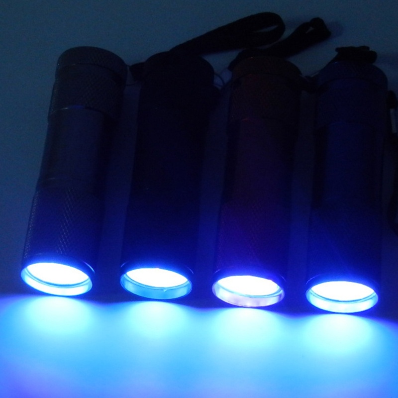 Đèn Pin LED Tia Cực Tím Chống Nước IP65 395-400nm Màu Đen Có Thể Sạc Lại Cho Thú Cưng