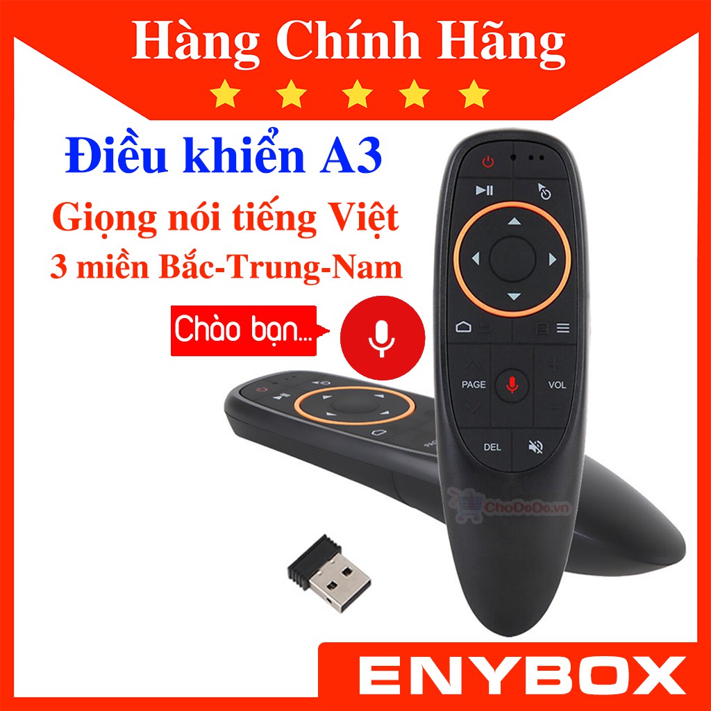 Điều khiển tìm kiếm giọng nói đa năng A3 Voice 1 chạm trên Android Box G10S, G20S