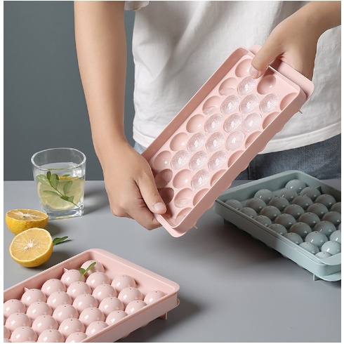 Khuôn Làm Thạch/Làm Đá Bi Tròn 33 Viên