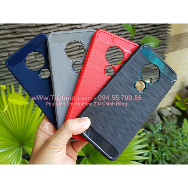 Ốp Lưng Nokia 6.2 / 7.2 Dẻo Carbon Phay Xước Chống Sốc