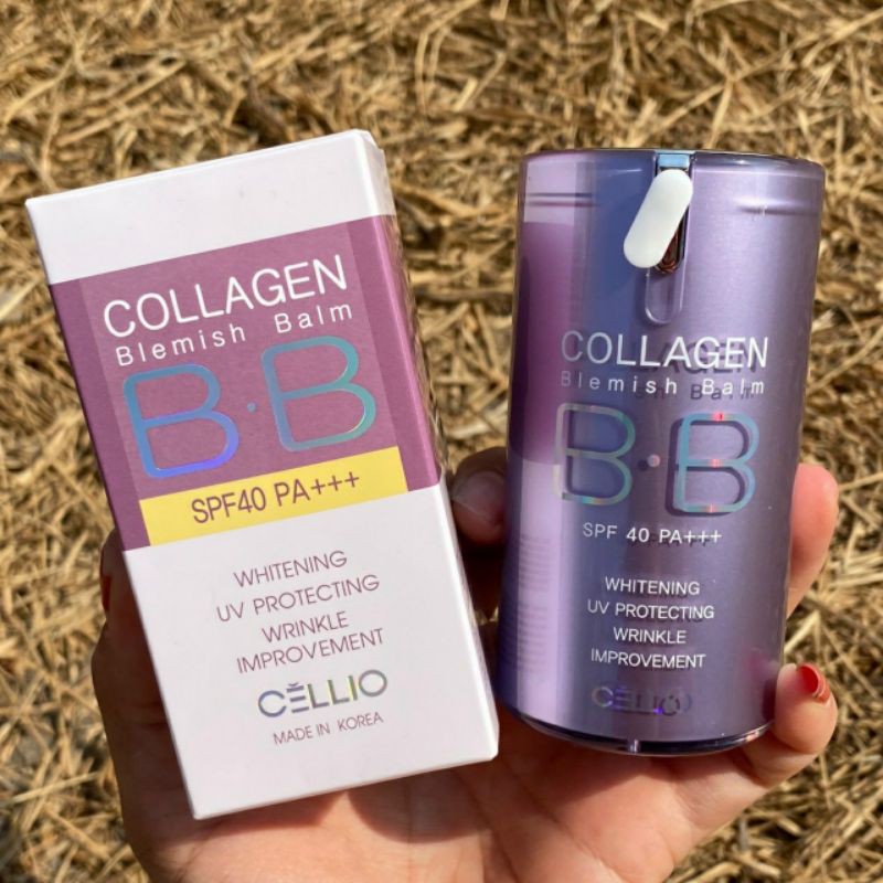 Kem nền BB Collagen Cellio hiệu ứng 4 trong 1 : dưỡng trắng da, chống tia tử ngoại UV, chống nhăn chống lão hóa