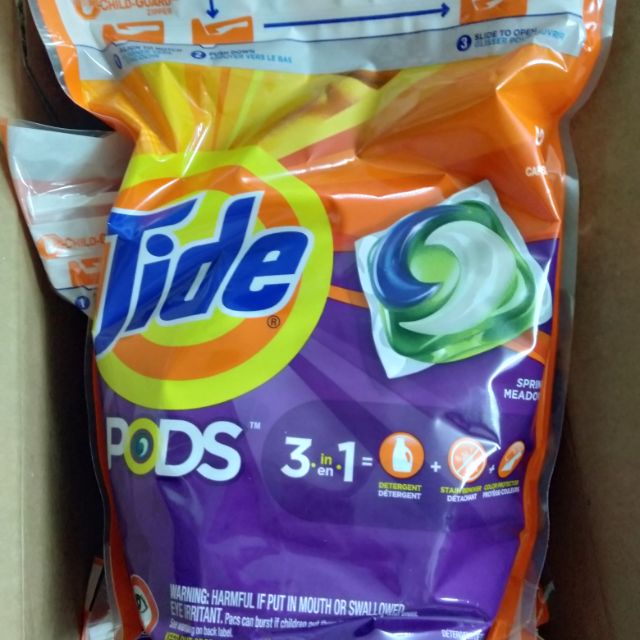 Cặp 2bich viên giặt xả tide pods 42viên.