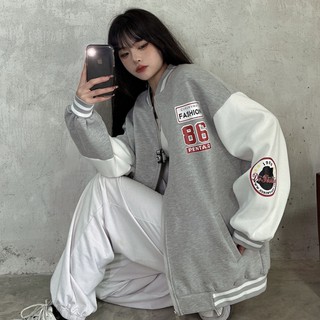 [ORD TAOBAO] BOMBER NỈ ULZZANG - ÁO KHOÁC BOMBER UNISEX NAM NỮ - JACKER BOMBER PHỐI MÀU