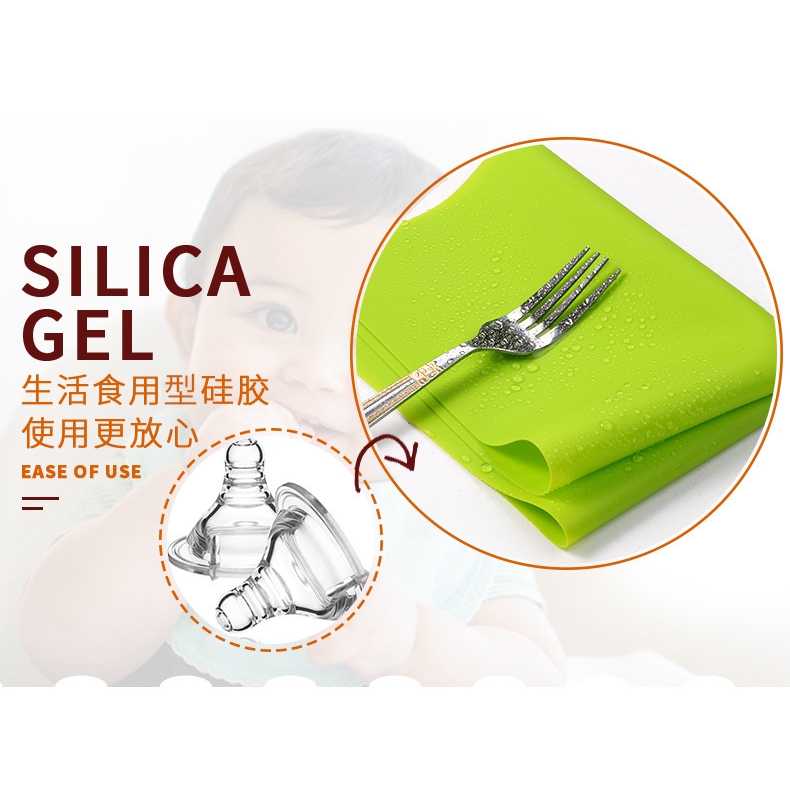 Tấm lót bàn ăn hình chữ nhật bằng silicon chống trượt cách nhiệt có thể tái sử dụng