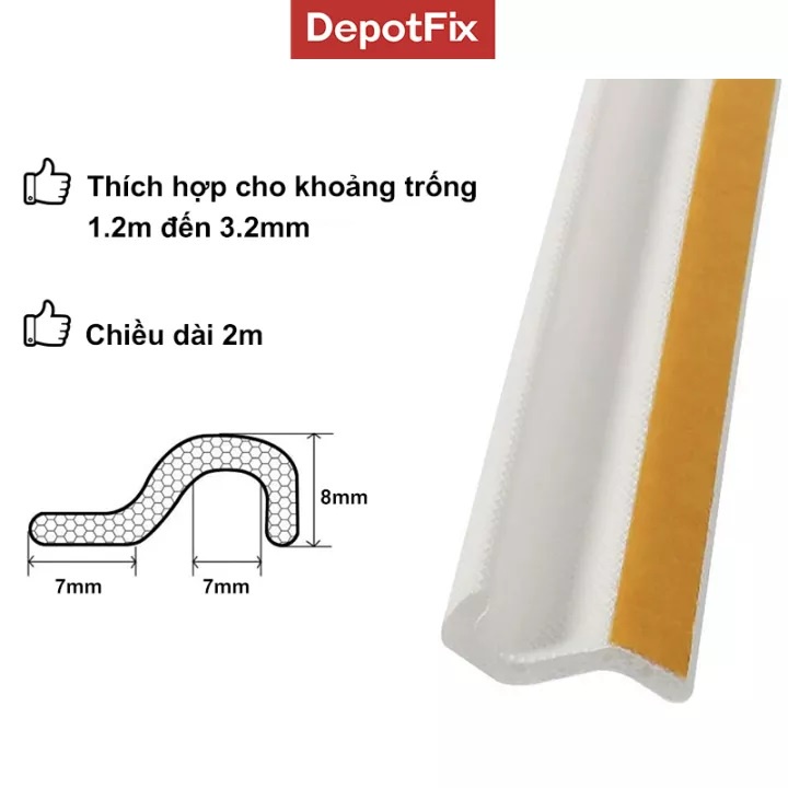 Ron Dán Cửa Sổ Chống Tiếng Ồn, Bụi, Côn Trùng - DepotFix