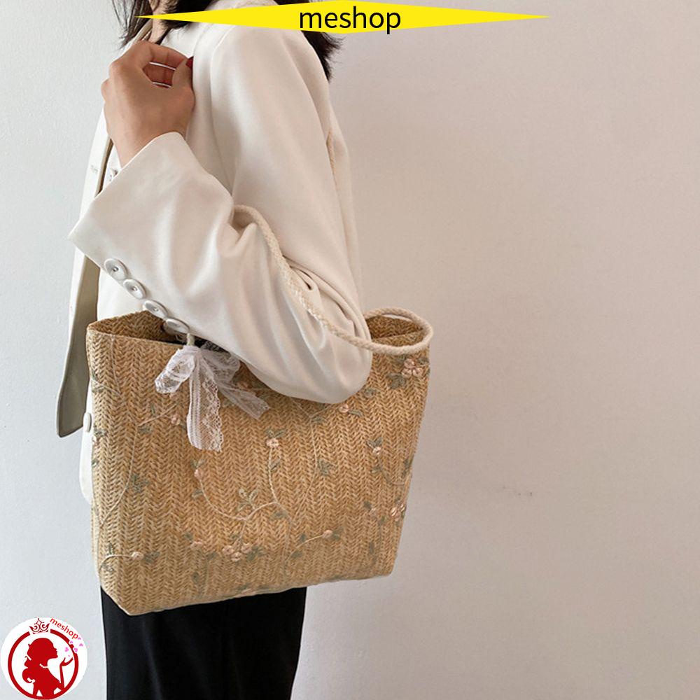 Túi Xách Đan Cói Cỡ Lớn Thời Trang Cho Nữ