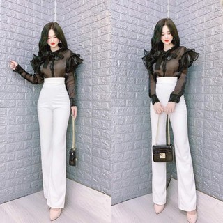 Quần suông ống rộng ( kèm ảnh thật )