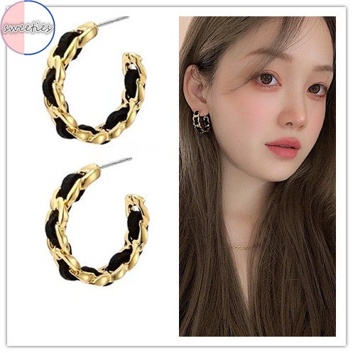 Khuyên Tai Chuỗi Xoắn Hình Chữ C Phong Cách Cổ Điển Thời Trang 2022 Dành Cho Bạn Nữ