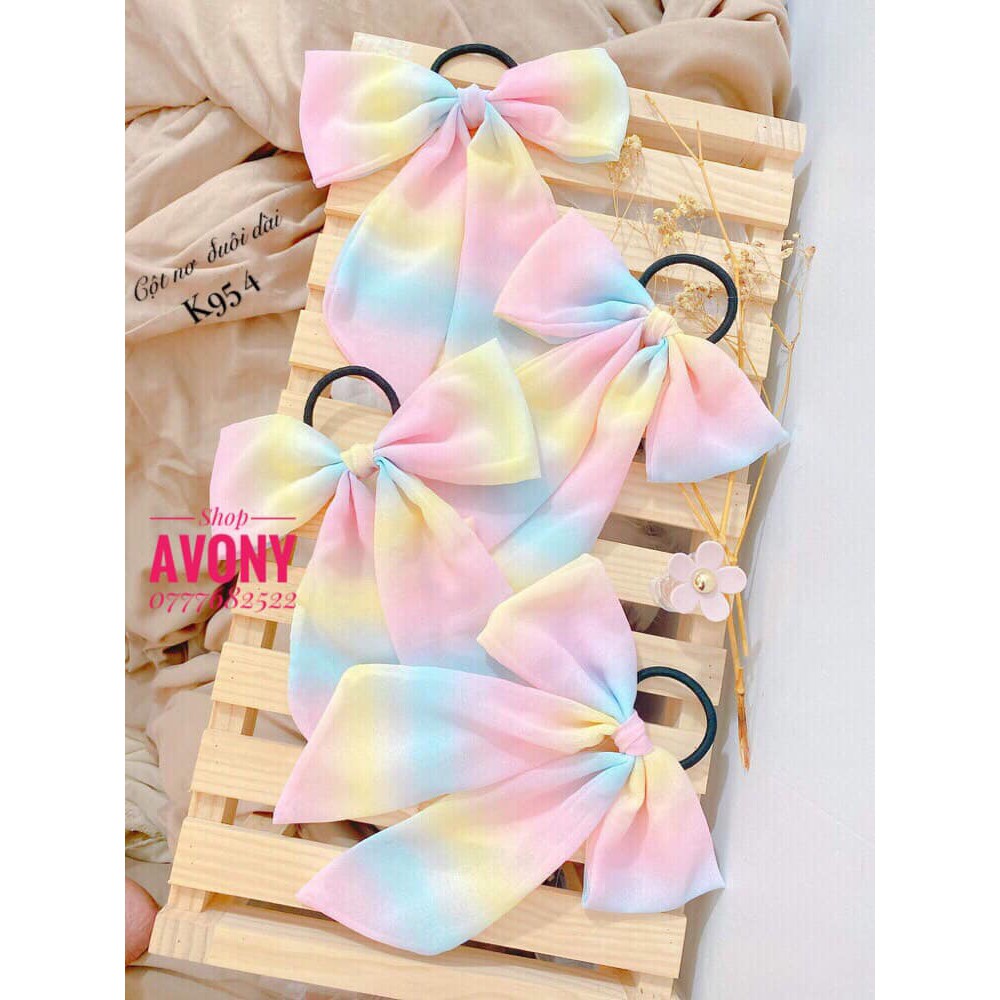 Cột - Kẹp tiểu thư gam màu cầu vòng