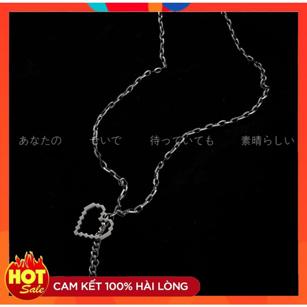 [HOT] VÒNG CỔ DÂY CHUYỀN HÌNH TIM PHONG CÁCH UNISEX THỜI TRANG HÀN QUỐC CÁ TÍNH NỔI BẬT 221VC002