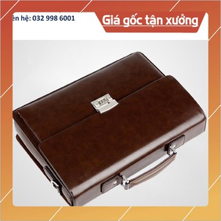 cặp khóa số , cặp da khóa số nâu đốm C2