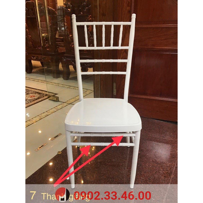 Ghế Chiavari, Tiffany Màu Trắng Dùng Trong Sự Kiện, Tiệc Cưới, Nhà Hàng, Gia Tiên