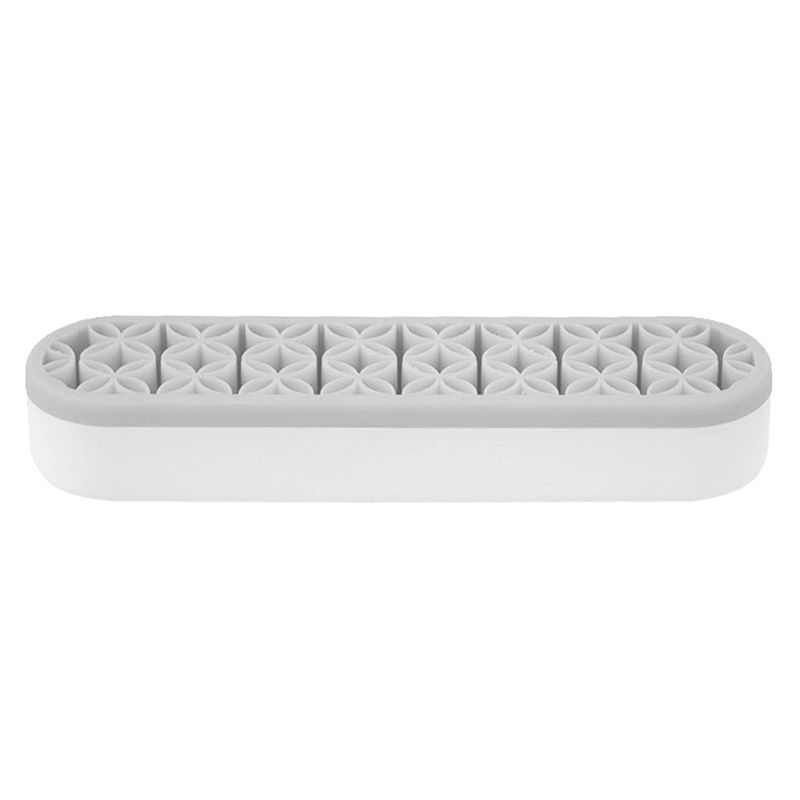 Hộp Đựng Cọ Trang Điểm Bằng Silicon Họa Tiết Hoa Ốp