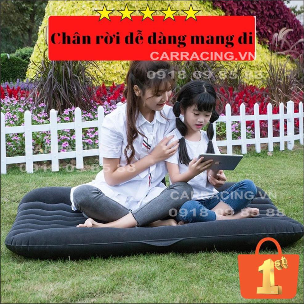 Đệm Hơi Ô TÔ CARRACING - Nệm Hơi ô tô cao cấp  Chân Rời - Tặng bơm điện và 2 gối - Nội thất phụ kiện đồ chơi XE HƠI