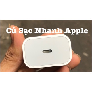 Cục Sạc Nhanh USB-C PD 18W dành cho iPhone, hàng zin bóc máy chính hãng Apple