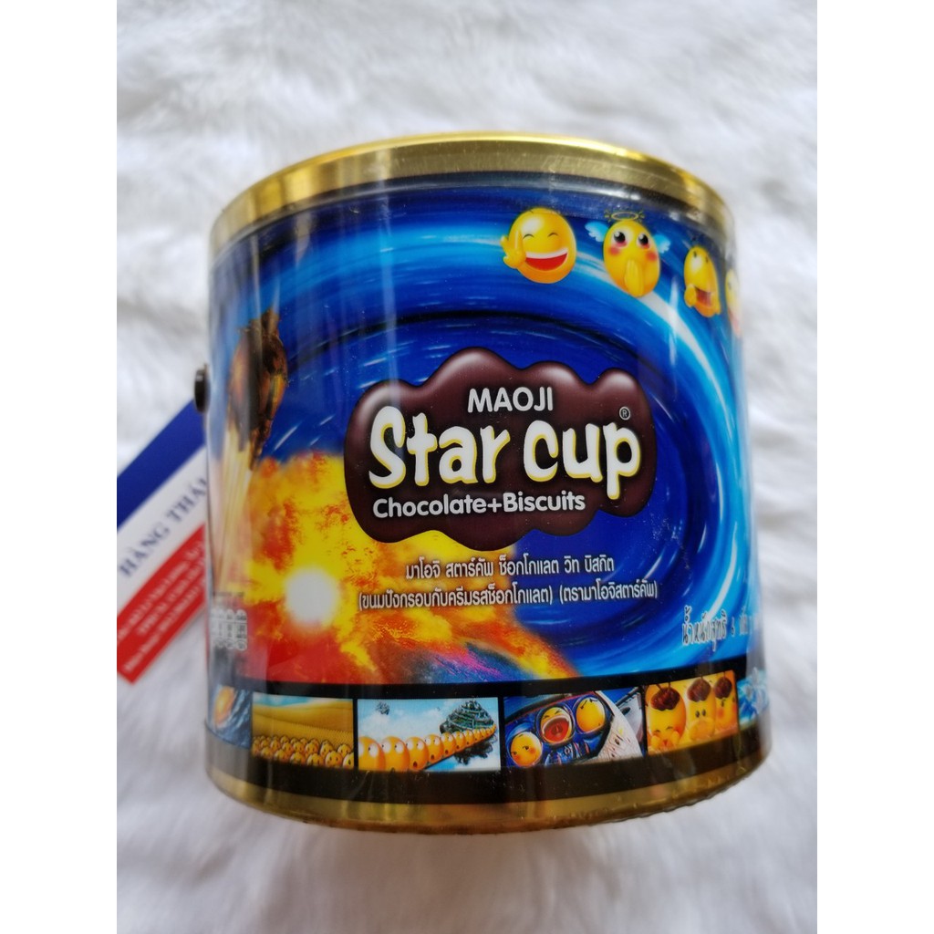 Bánh Maoji Star Cup Thái Lan 600g (Bánh Starcup Hộp 100 cái)