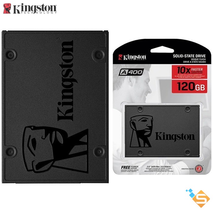 Ổ cứng SSD Kingston A400 480GB 240GB 120GB 2.5" SATA 3.0 6Gb/giây (SA400S37) - Hàng chính hãng