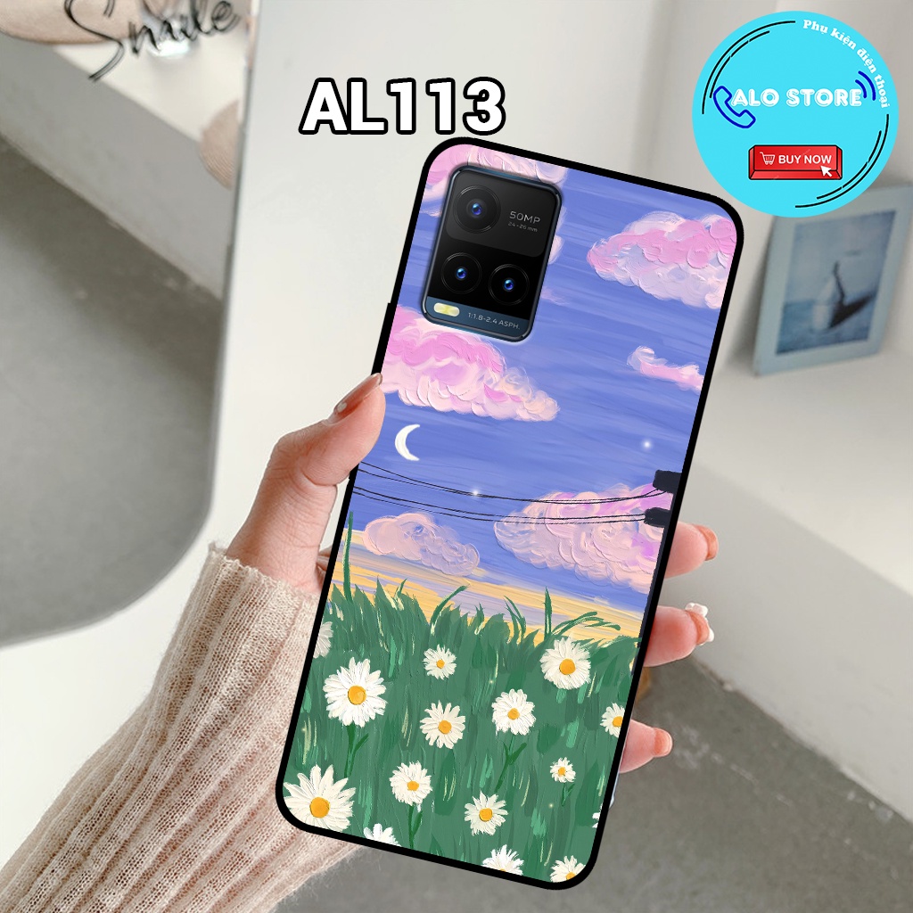 Ốp điện thoại Vivo Y21 - Y21S - V20 - V21 5G - Ốp lưng Vivo in hình hoa vintage nữ tính,dễ thương