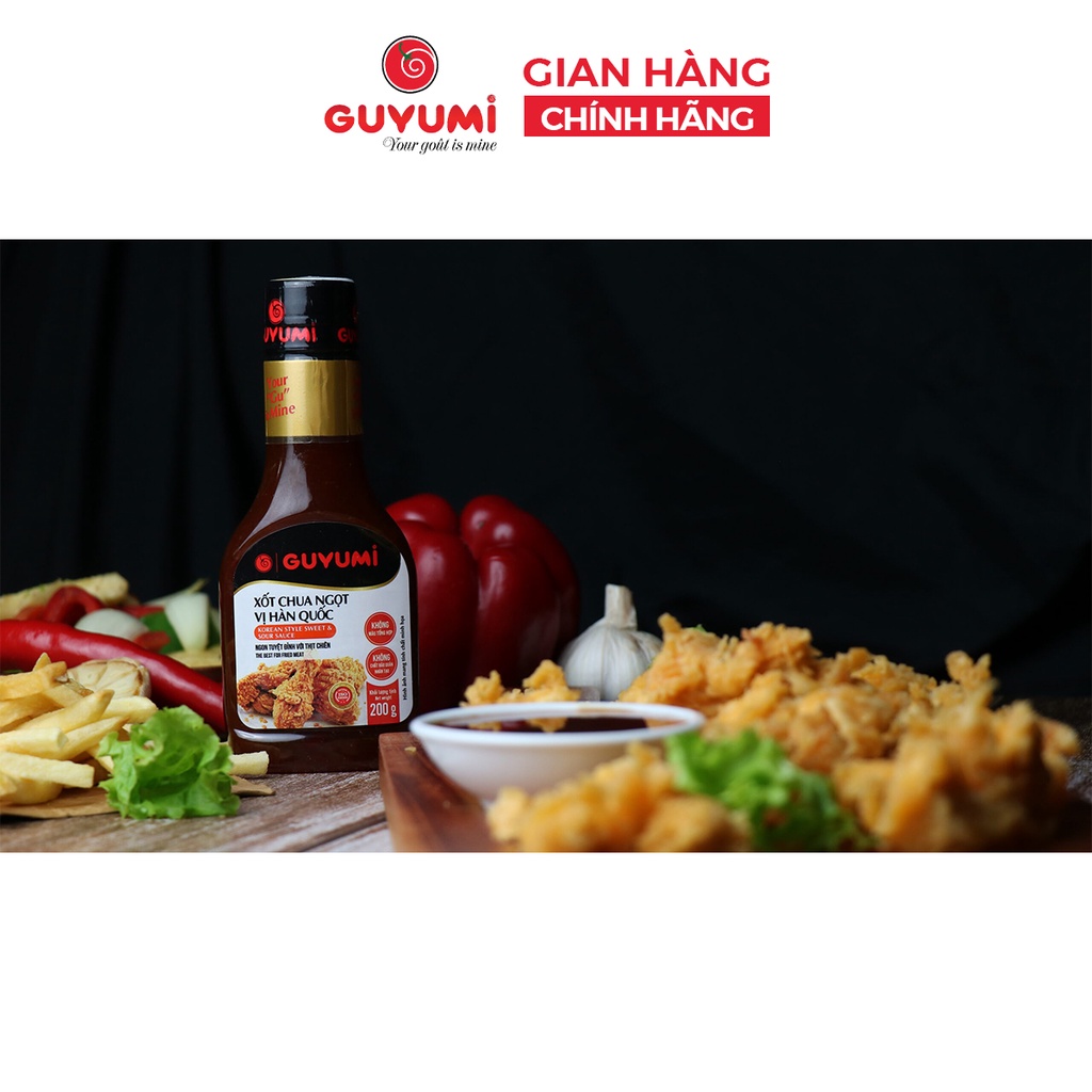 Xốt chua ngọt vị Hàn Quốc GUYUMI gia vị sốt chấm đồ chiên nướng thơm ngon 200gr