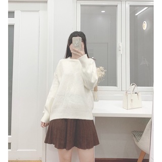 Áo sweater trơn basic