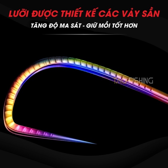 Lưỡi Câu GUF Kim Long FCA , lưỡi câu cá không nghạnh kim long