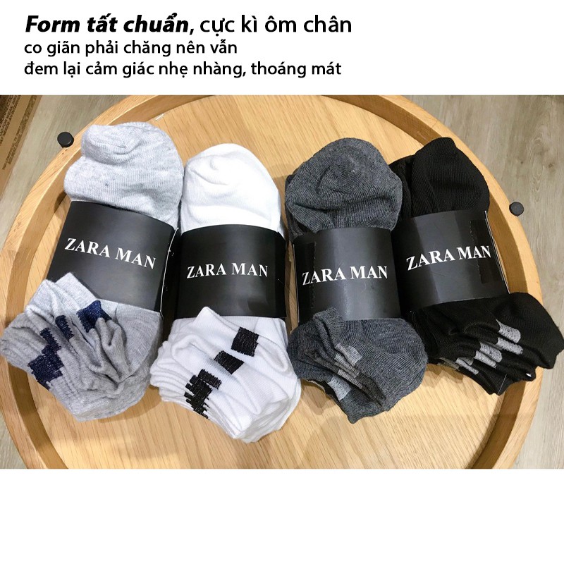 Tất vớ nam nữ cổ ngắn Zara Man mã TT70 đẹp Cao Cấp Freesize kiểu Tất chân thấp cổ [Deal 1k]