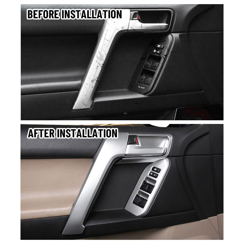 Bộ 4 Tay Nắm Cửa Xe Hơi Không Biến Dạng|Bộ 4 Ốp Bảo Vệ Tay Cầm Cho Prado FJ150 150 10-18