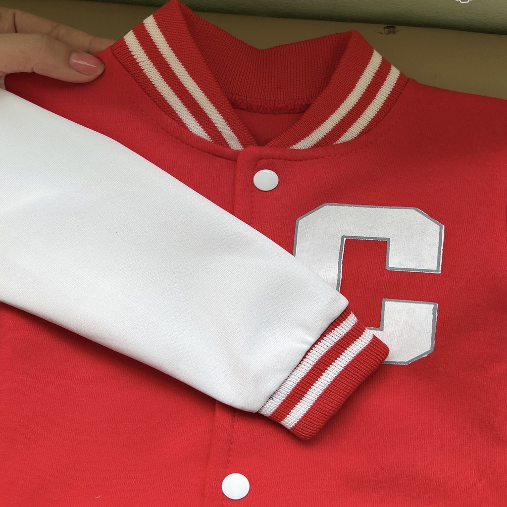 Áo khoác bomber Chữ C cho bé trai mặc cực xinh, Áo thu đông cho bé từ 7-18kg - BINBON KIDS
