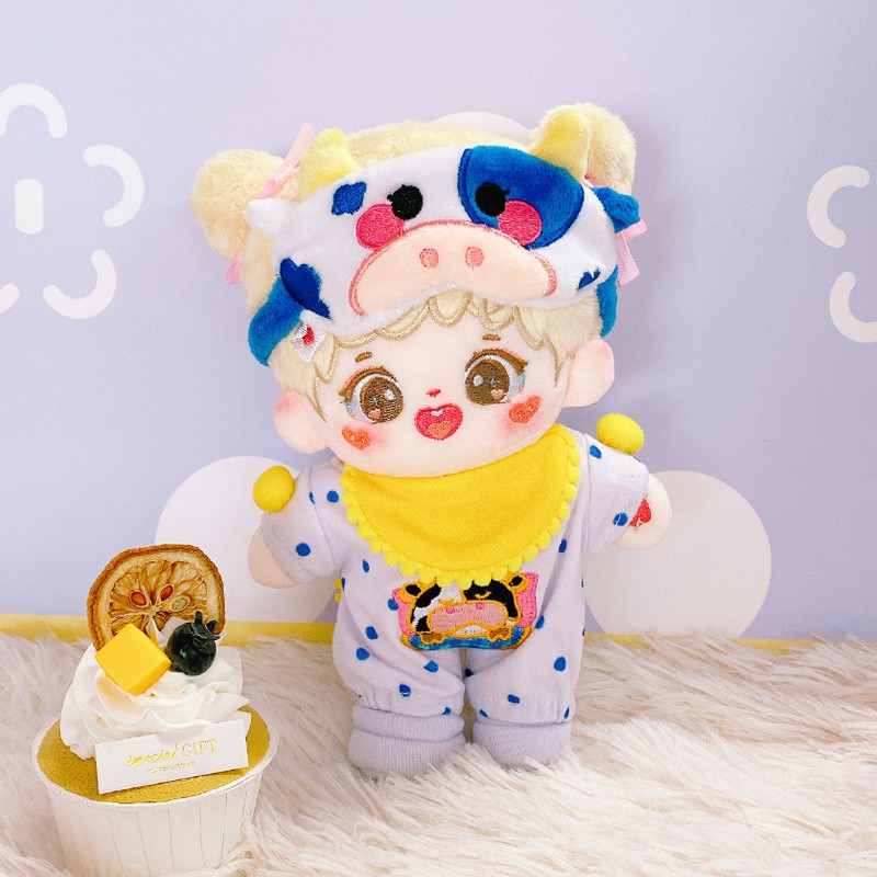 Doll không thuộc tính bé Ái Ái Ni và outfit bộ ngủ cho bé 20cm