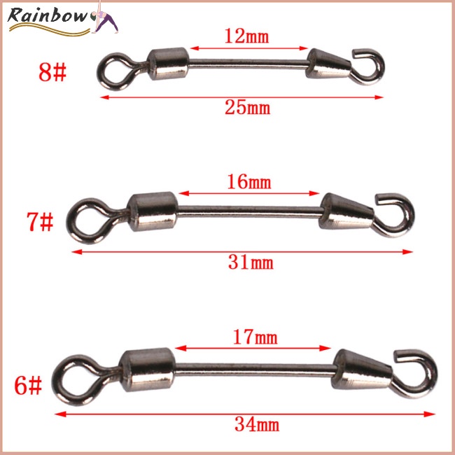 [COD] Vòng Nối Xoay Câu Cá Màu Trơn Kèm Khóa Liên Kết
