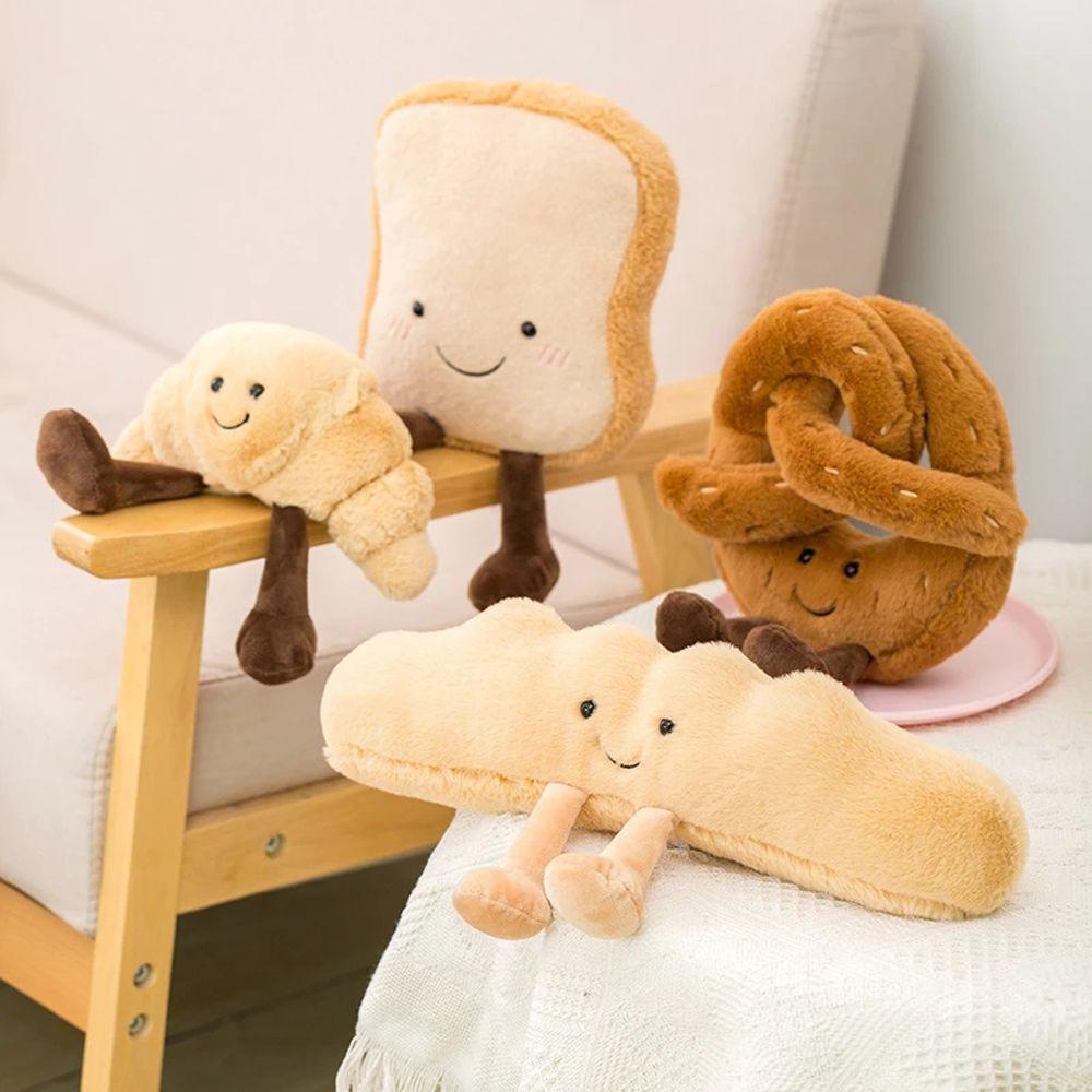 HARRIETT Móc Khóa Hình Thức Ăn Nhồi Bông Dễ Thương