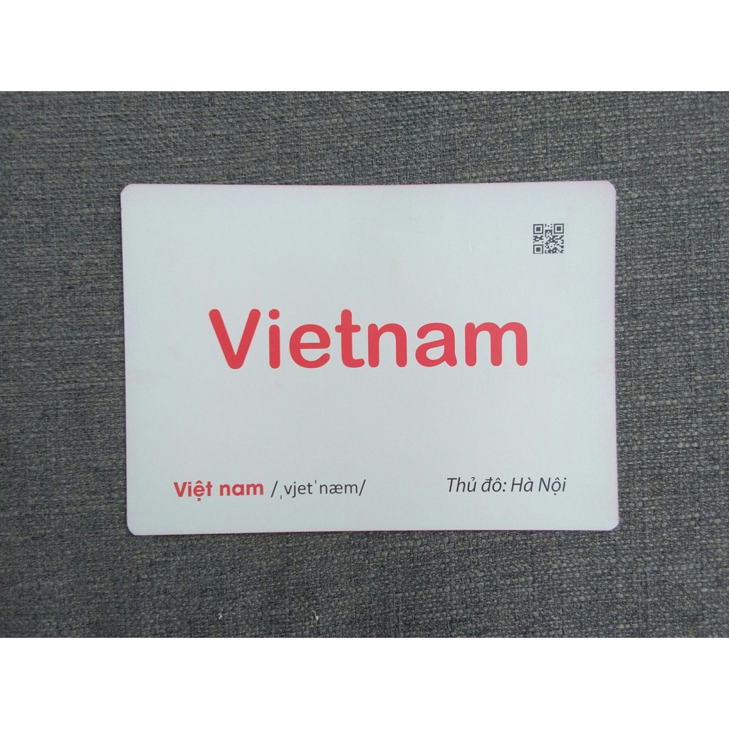 Flashcard Dạy Trẻ Theo Phương Pháp Glenn Doman - Cờ Các Nước