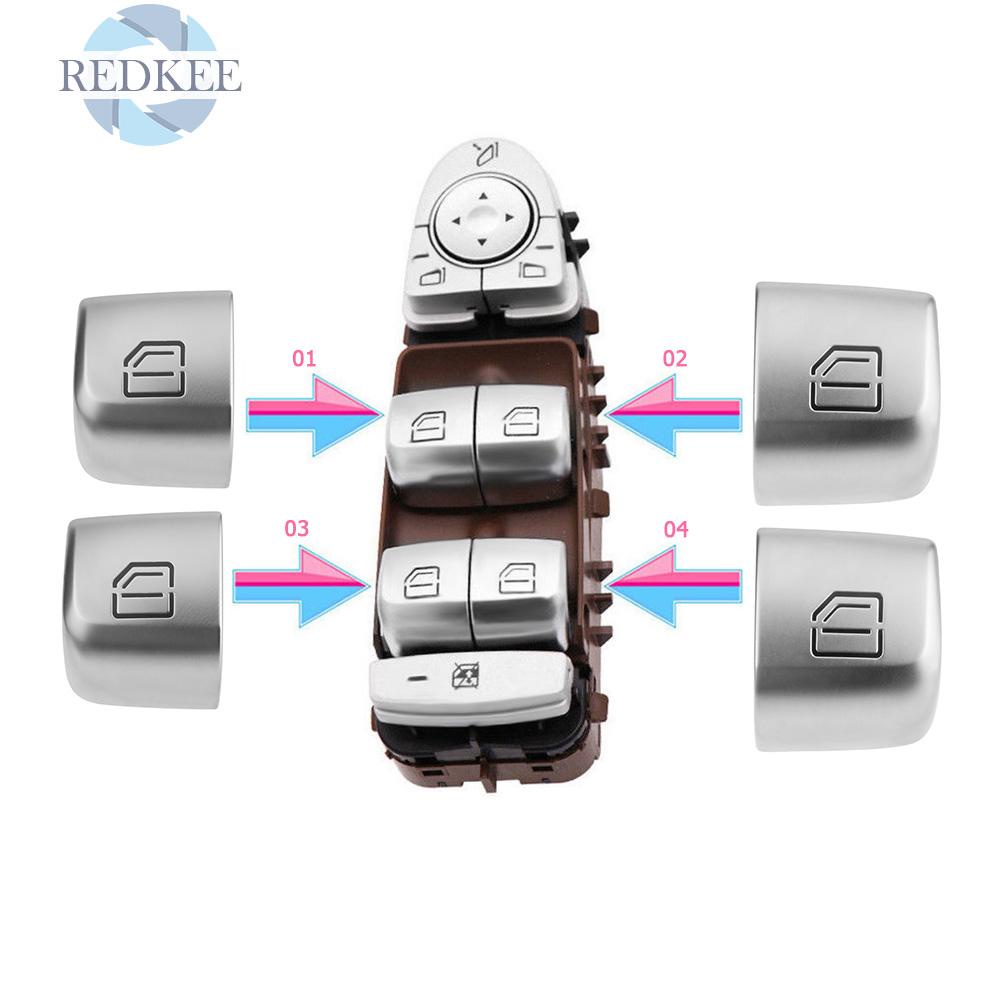 Set 4 Nút Công Tắc Cửa Sổ Xe Hơi Mercedes Benz C Class