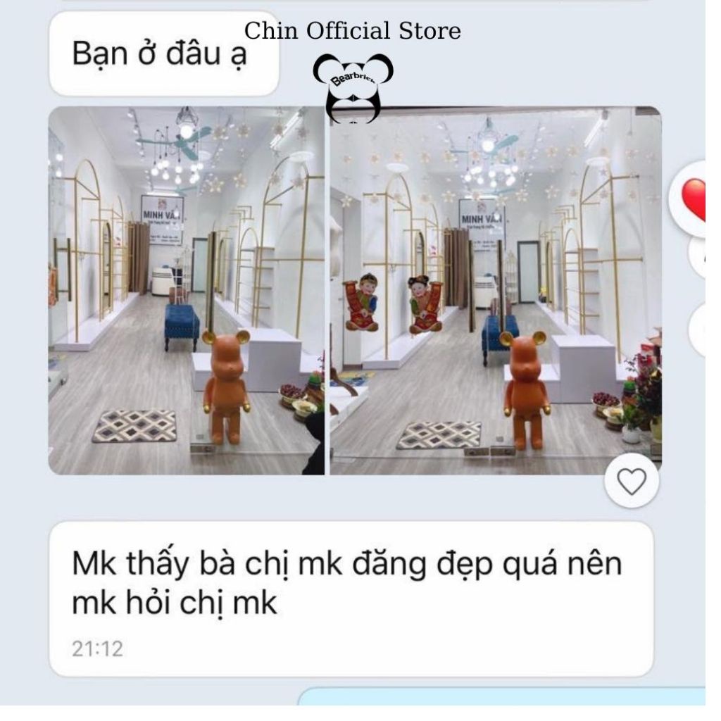 Gấu bearbrick sz 1000% 80cm đủ 4 màu - Thủy Chi Official Store