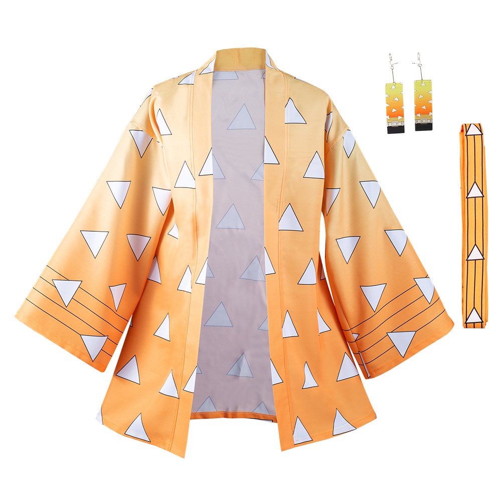 Áo Choàng Kimono Hóa Trang Nhân Vật Agatsuma Zenitsu