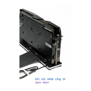 Đế dựng card VGA led RGB + dây Riser